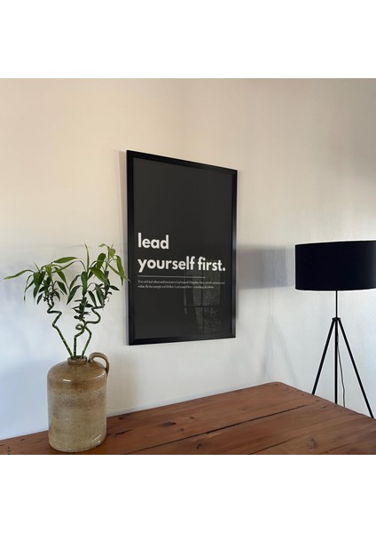 Motivasyon Sözü Poster: Önce Kendine Liderlik Et ( & ) fırsatları