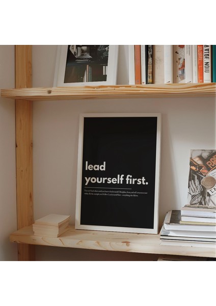 Motivasyon Sözü Poster: Önce Kendine Liderlik Et ( & ) indirimleri