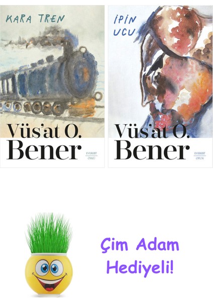 Vüsat O. Bener 2 Kitap Seti + Çim Adam Hediye