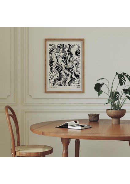 Siyah Beyaz Japon Duvar Sanatı, Orta Yüzyıl Modern Poster indirimleri