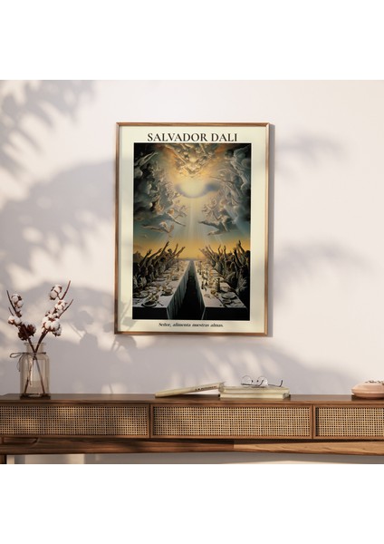 Salvador Dali Tanrı Ruhumuzu Besler Posterinden Esinlendi, Salvador Dali, Dali Resimleri, Sürrealizm modelleri