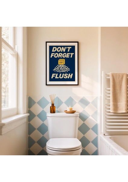Komik Banyo Tabelası: Retro Tipografi Tuvalet Mizah Posteri ( & ) fırsatları