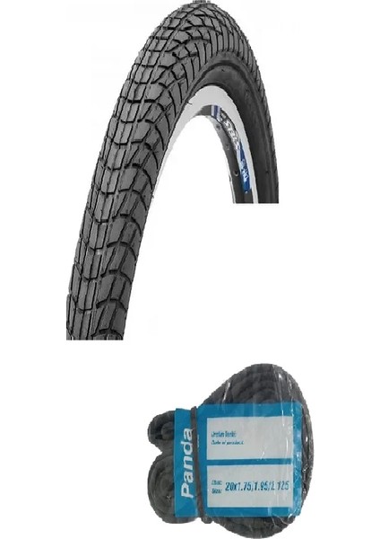 20 Jant 20X1.75 (47-406) Bisiklet Dış Lastiği Yol Tipi H-537 + Panda Iç Lastik Seti