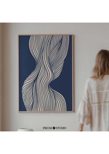 Akıcı Çizgiler Soyut Sanat, Modern Çağdaş Tasarım