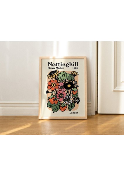 Retro Çiçek Pazarı Posteri, Estetik Trend, Çiçek Pazarı