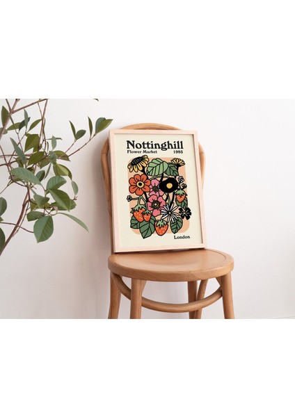 Retro Çiçek Pazarı Posteri, Estetik Trend, Çiçek Pazarı fiyatları