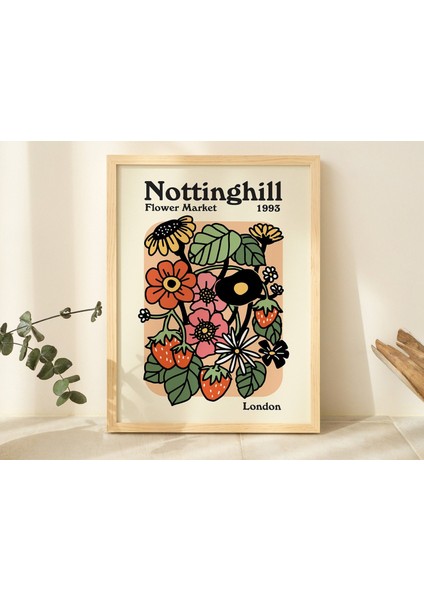 Retro Çiçek Pazarı Posteri, Estetik Trend, Çiçek Pazarı modelleri