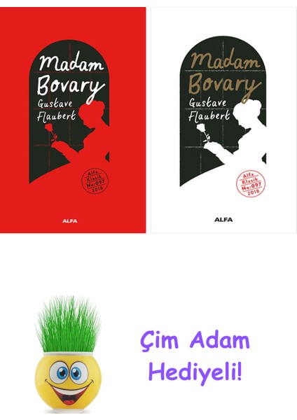 Gustave Flaubert 2 Kitap Seti + Çim Adam Hediye