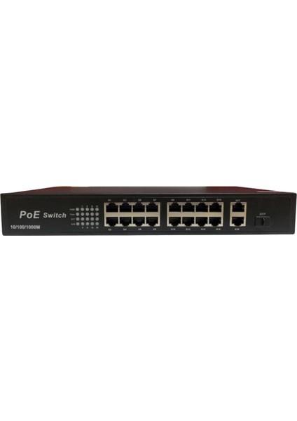10316KE 16+2+1 Port Gigabit Poe Switch 16FE+2GE+1SFP Ip Kamera Network Poe Gigabit Switch