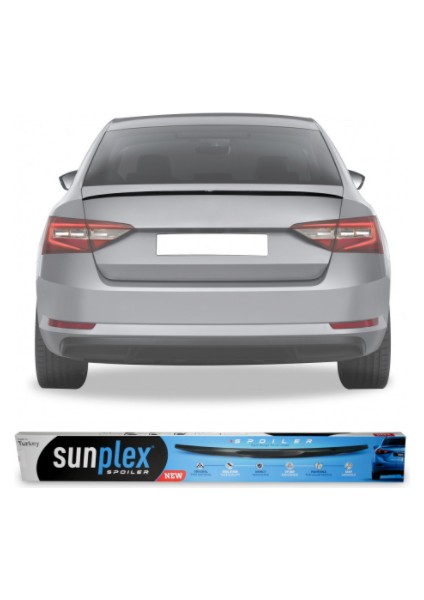 Sunplex Skoda Octavia Bagaj Üstü Spoiler Piano Black 2013-2019
