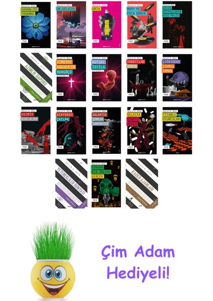 Philip K. Dick 18 Kitap Seti + Çim Adam Hediye