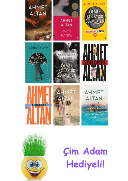 Ahmet Altan 9 Kitap Seti + Çim Adam Hediye