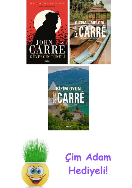 John Le Carre 3 Kitap Seti + Çim Adam Hediye