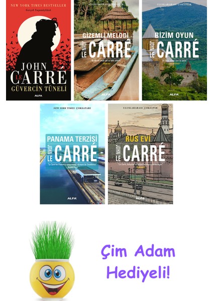 John Le Carre 5 Kitap Seti + Çim Adam Hediye
