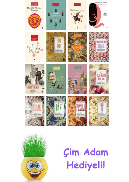 Abdülbaki Gölpınarlı 16 Kitap Seti + Çim Adam Hediye