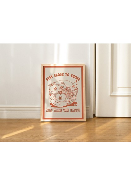 Çerçeveli Retro Meyve Baskısı, Vintage Pazar Illüstrasyonu, Yanık Turuncu Duvar Dekoru, Mutfak Duvar Sanatı fırsatları