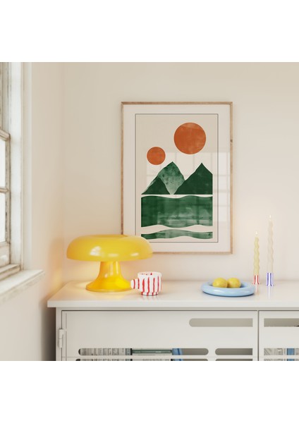 Yeşil Soyut Manzara Posteri, Bohem Sanatı fırsatları