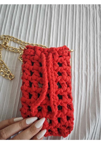 🧶 El Yapımı Penye Ip Telefon Çantası – 12 Renk Seçeneği ile Tarzınızı Yansıtın! modelleri