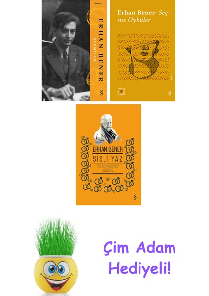 Erhan Bener 3 Kitap Seti + Çim Adam Hediye