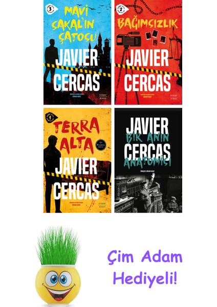 Javier Cercas 4 Kitap Seti + Çim Adam Hediye