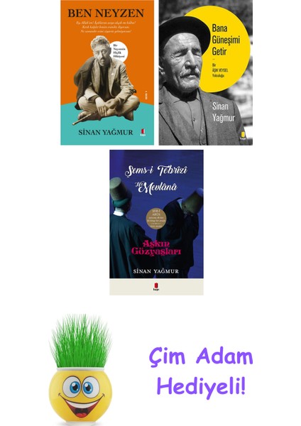 Sinan Yağmur 3 Kitap Seti + Çim Adam Hediye