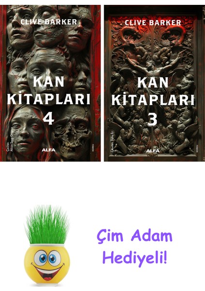 Clive Barker 2 Kitap Seti + Çim Adam Hediye