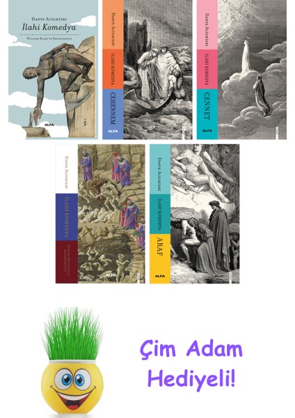 Dante Alighieri 5 Kitap Seti + Çim Adam Hediye