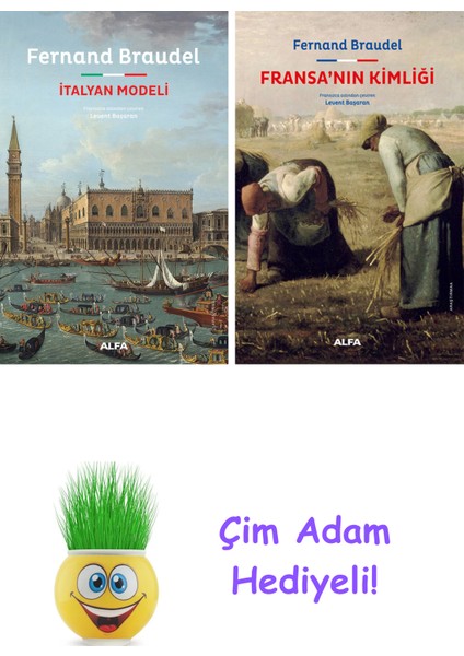 Fernand Braudel 2 Kitap Seti + Çim Adam Hediye