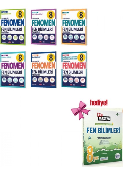 Fenomen 8. Sınıf Fen Bilimleri Fasikülleri Seti 6 Fasikül + Okyan