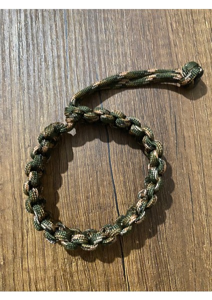 Haki Üstü Kahverengi Siyah Paracord Bileklik modelleri