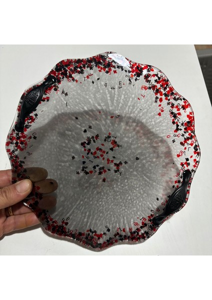 Renkli Epoksi Sunum ve Servis Tepsi Serisi (Dekoratif - 25 Cm) fırsatları