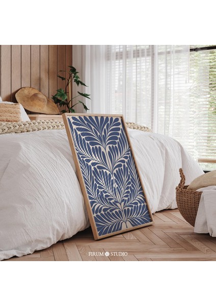 Çivit Mavisi Botanik Sanatı, Daire Için Trend Modern Dekor fiyatları