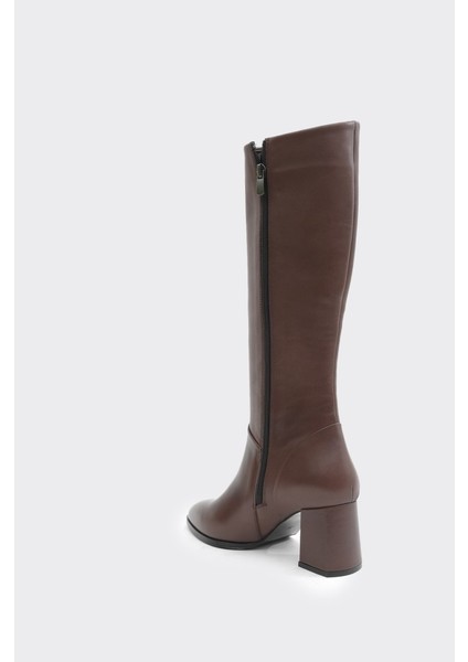 Hakiki Deri Fermuarlı Kadın Çizme modelleri