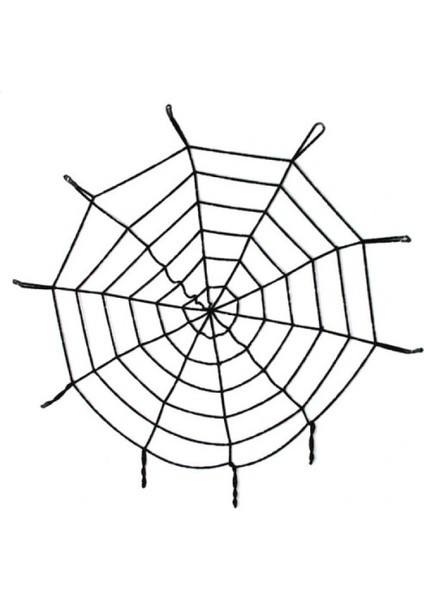 Halloween Cadılar Bayramı Örümcek Ağ Dekor Siyah
