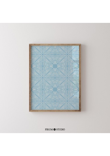 Soluk Mavi Soyut Duvar Sanatı, Pastel Mavi Çocuk Odası Sanatı fiyatları