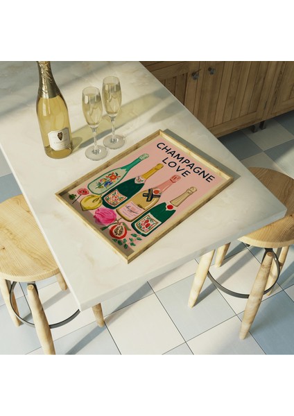 Şampanya Bar Arabası: Renkli Kokteyl Sanatı ( )