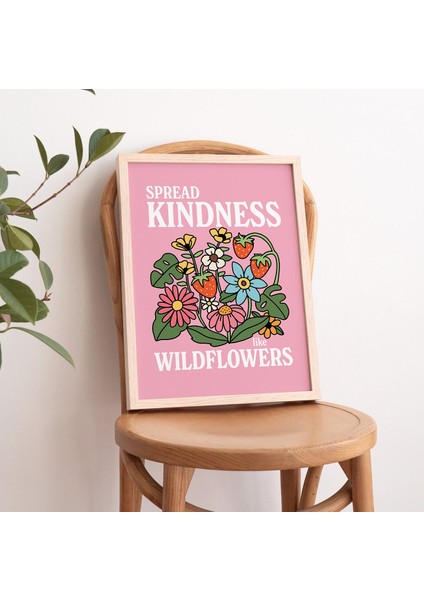 Pembe Kır Çiçekleri Posteri, Botanik Baskı, Çiçek Pazarı Posteri, Çiçek Baskısı fiyatları