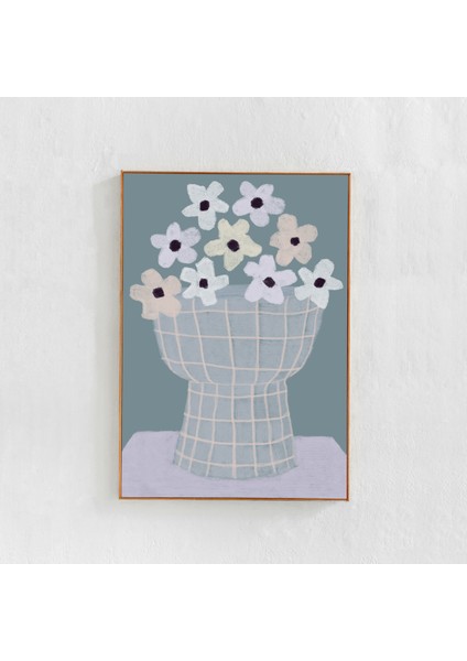 Vazoda Çiçekler Posteri: Çiçek Sanatı. Yatak Odası Için Iskandinav Bohem Dekoru