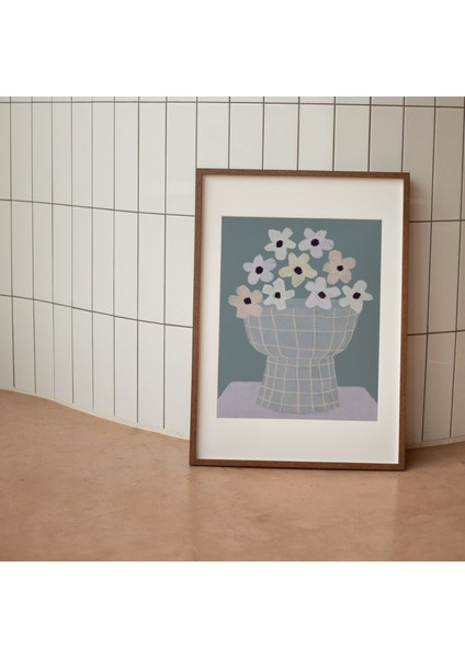 Vazoda Çiçekler Posteri: Çiçek Sanatı. Yatak Odası Için Iskandinav Bohem Dekoru fiyatları