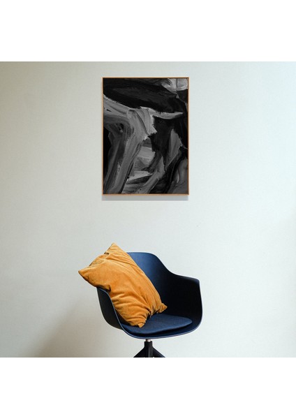 Siyah Soyut Sanat, Modern Sanat, Siyah Duvar Sanatı, Büyük Sanat, Soyut Sanat indirimleri