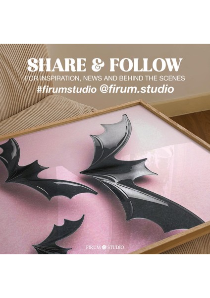 Pembe Retro Yarasa Cadılar Bayramı Duvar Sanatı, Şık Cadılar Bayramı Odası Dekoru fiyatları