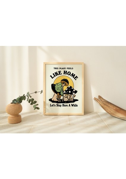 Kurbağa Mantar Duvarı, Retro Kurbağa Posteri, Olumlu Alıntı, Trend Duvar Sanatı fırsatları