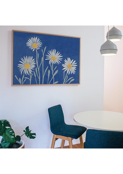 Papatyalar: Mavi Duvar Dekoru, Oturma Odası indirimleri