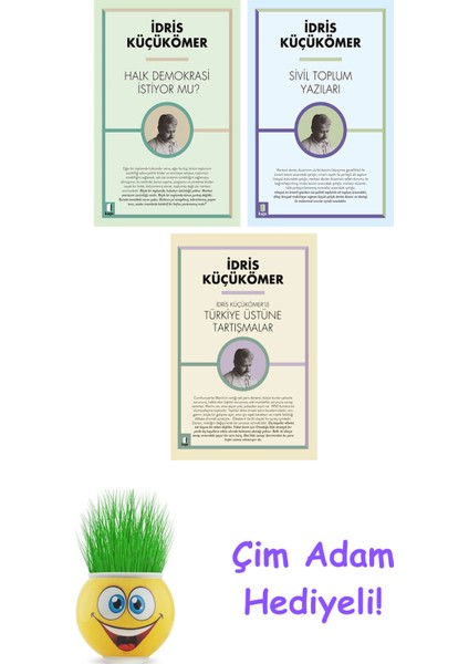 Idris Küçükömer 3 Kitap Seti + Çim Adam Hediye