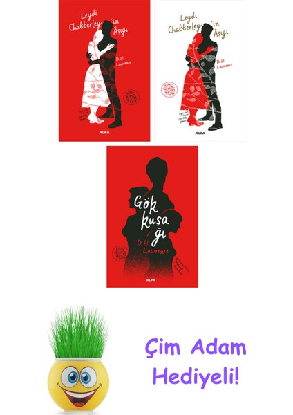 D.h. Lawrence 3 Kitap Seti + Çim Adam Hediye