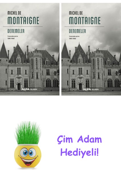 Michel De Montaigne 2 Kitap Seti + Çim Adam Hediye