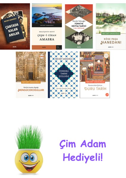 Necdet Sakaoğlu 7 Kitap Seti + Çim Adam Hediye