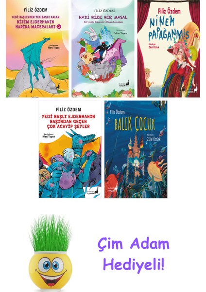 Filiz Özdem 5 Kitap Seti + Çim Adam Hediye