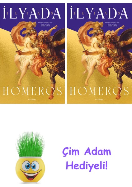 Homeros 2 Kitap Seti + Çim Adam Hediye