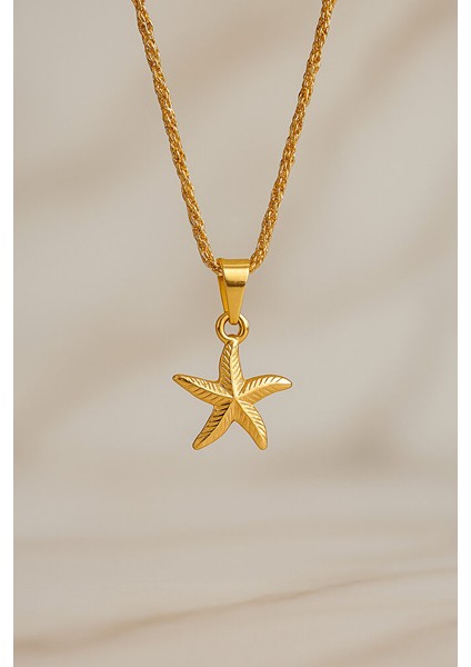 Altın Kaplama Deniz Yıldızı Kolye – Yaz Esintili Minimal Tasarım modelleri